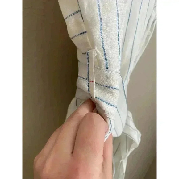 Lost‎ + Wonder Gabriela Jumpsuit White/Blue Size Medium - Picture 16 of 16